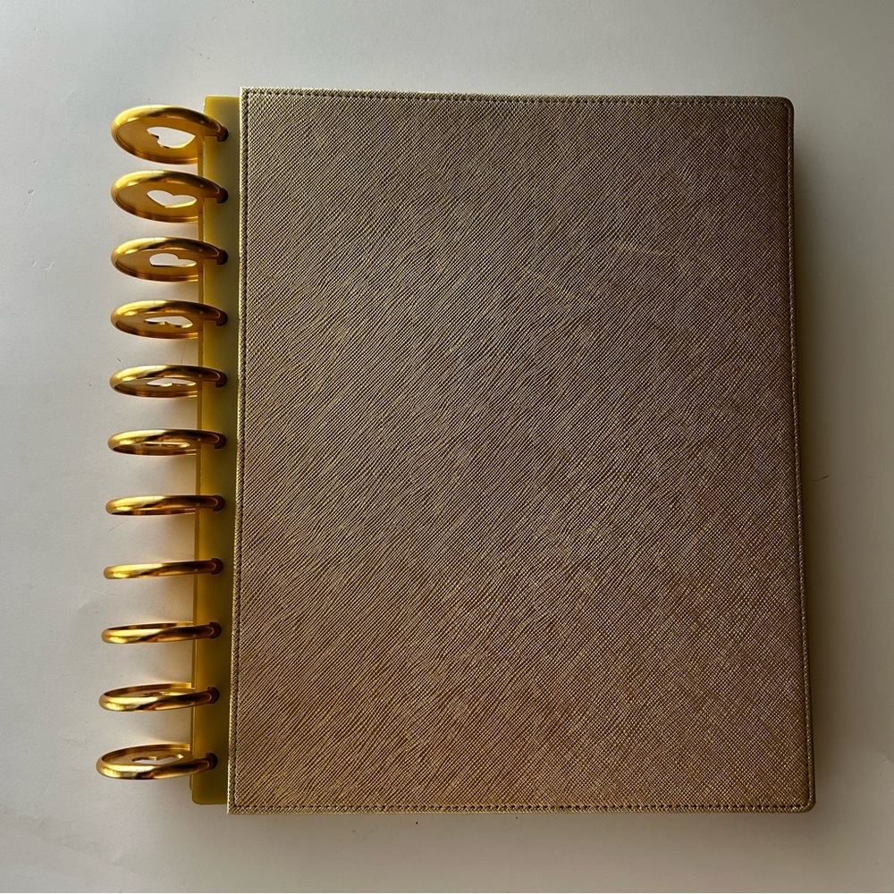 Martha Stewart Discbound Notebook Gold 8.5 x 11